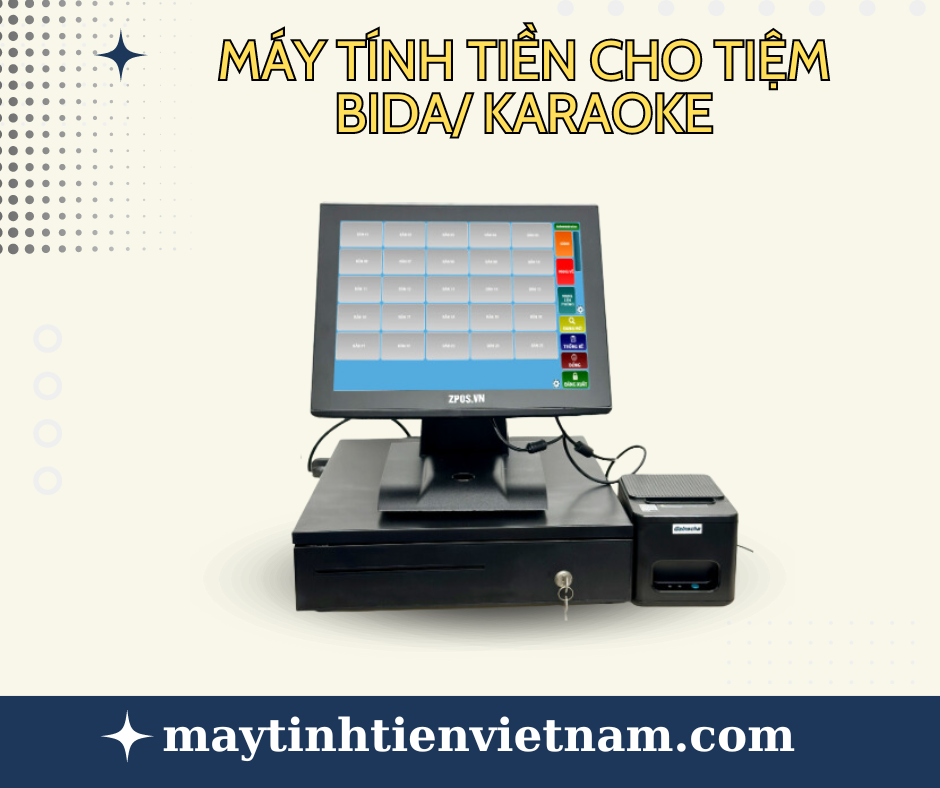 Trọn bộ máy tính tiền cho tiệm bida/karaoke