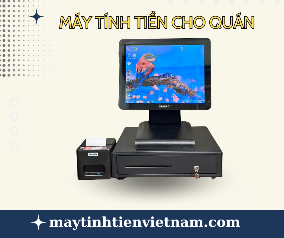 Máy tính tiền cho quán (99%)